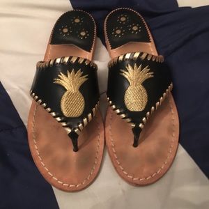 LIMITED EDITION black pineapple jack rogers
